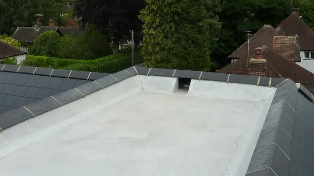 Completed asphalt roof done by our team