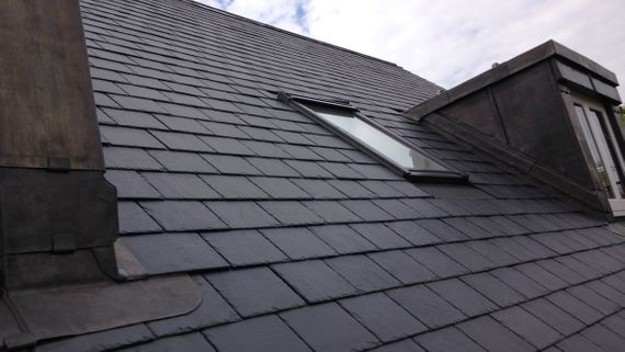 Slate roofing work done by our team in middlesex