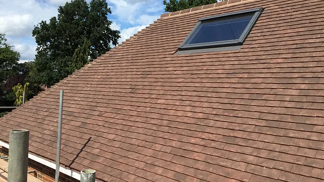 Roof tiling job done by our expert team